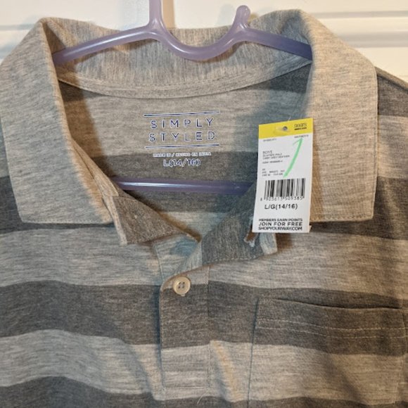 Bundle Simply Styled Brand - Boys Polo Shirt - Large 14/16 NEW - 3 Shirts - Picture 3 of 12